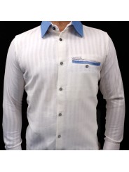 Chemise manches longues 100 % coton Bio