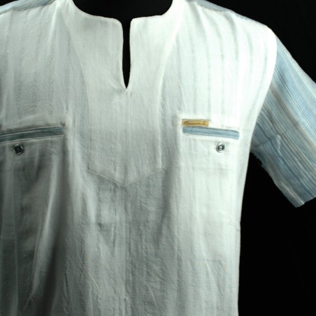 CHEMISE MANCHES COURTES 100% COTON BIO FASO DAN FANI